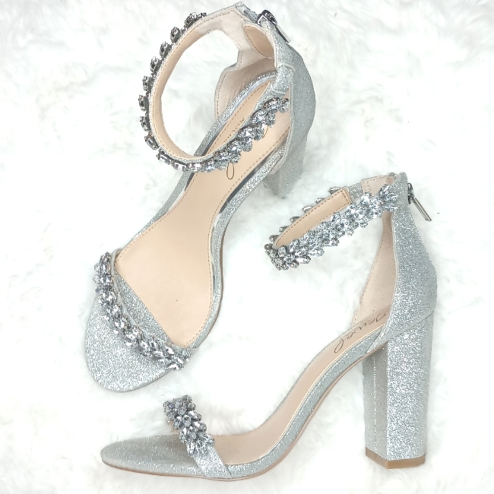 Mayra Silver Badgley Mischka Evening Shoe